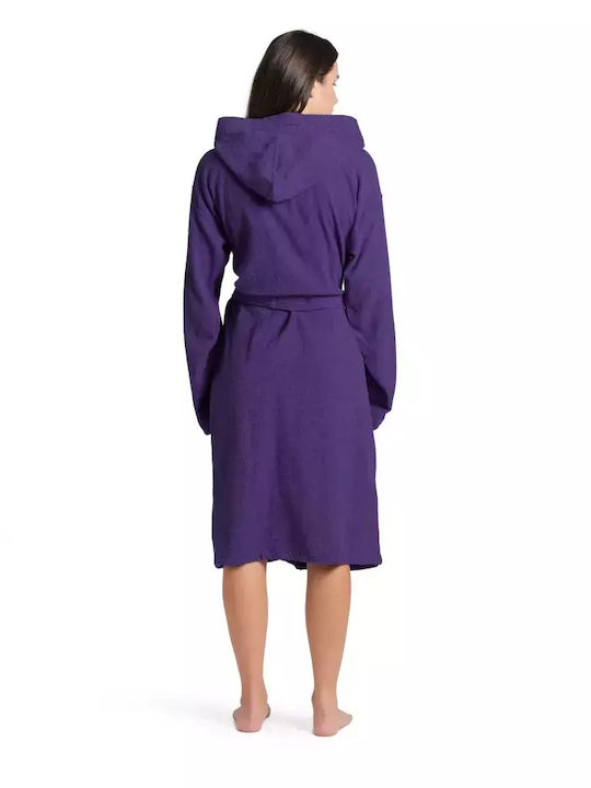 Adult Cotton Bathrobe Arena Zeppelin Light Robe Violet 009019930 Purple