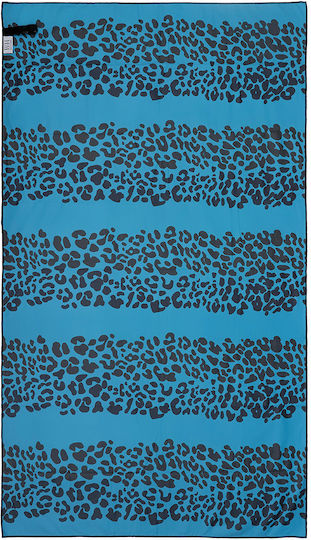 Beauty Home Microfiber Towel Body 200gr/m² Double-Sided Blue 160x90cm