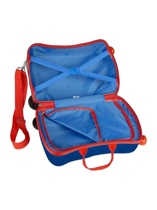 Chanos Kinder Kabinen Hart Blau mit 4 Räder Höhe 47cm