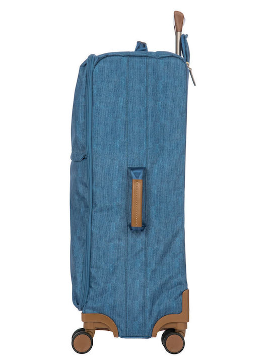Bric's Milano X-travel Μεγάλη Βαλίτσα Ταξιδίου Υφασμάτινη Jeans με 4 Ρόδες Ύψους 71εκ.