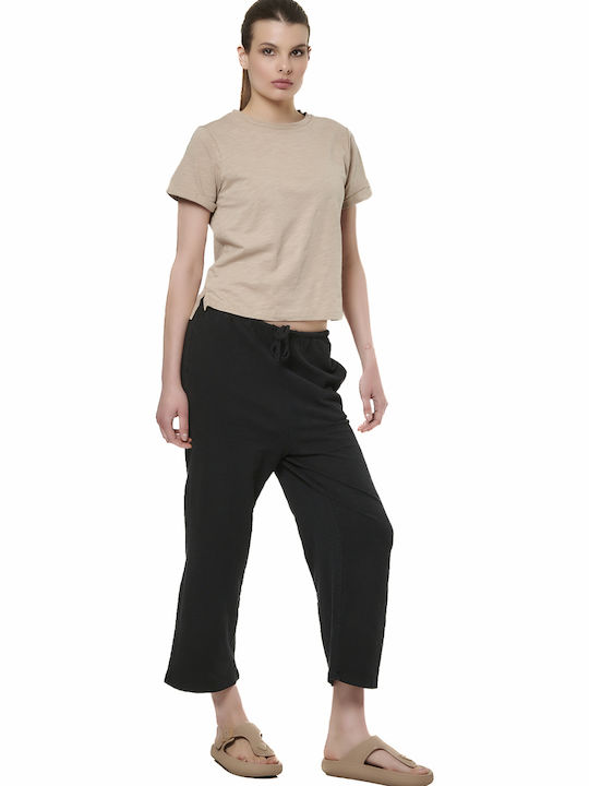 Γυναικείο Oversized T-shirt Καφέ