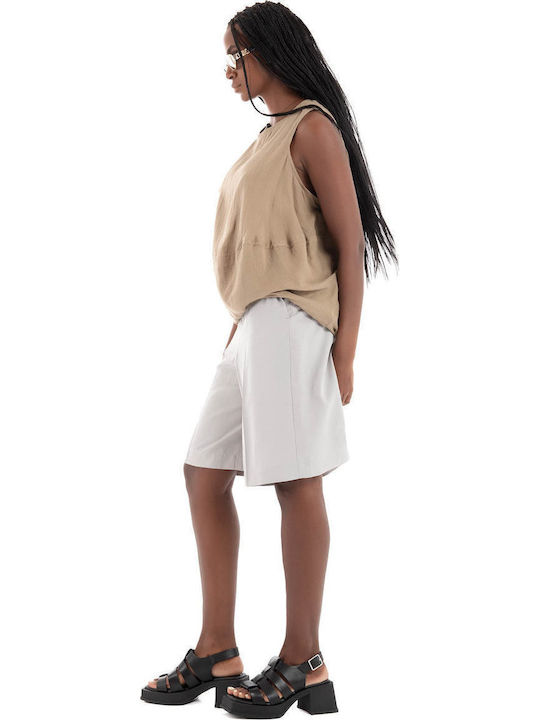Γυναικεία Μπλούζα Βαμβακερή Black, Taupe