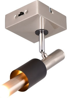 Trio Lighting Einzel Spot in Silber Farbe