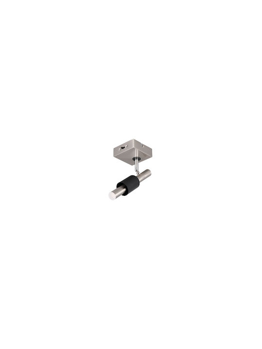 Trio Lighting Einzel Spot in Silber Farbe