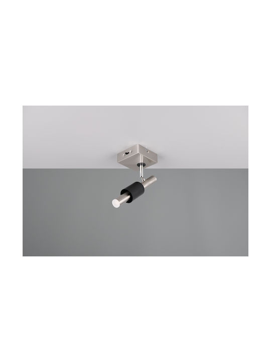 Trio Lighting Einzel Spot in Silber Farbe