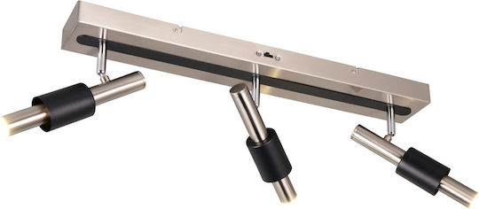 Trio Lighting Triple Spot in Silver Color