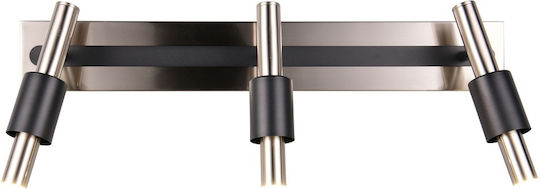 Trio Lighting Triple Spot in Silver Color