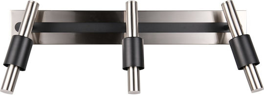 Trio Lighting Triple Spot in Silver Color