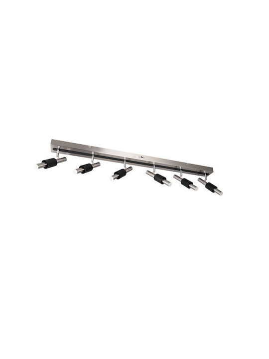 Trio Lighting Spot with 6 Lights in Silver Color