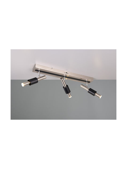 Trio Lighting Triplu Spot în Culoare Argintiu