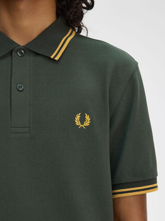 Polo Herrenbluse Kurzarm Grüne