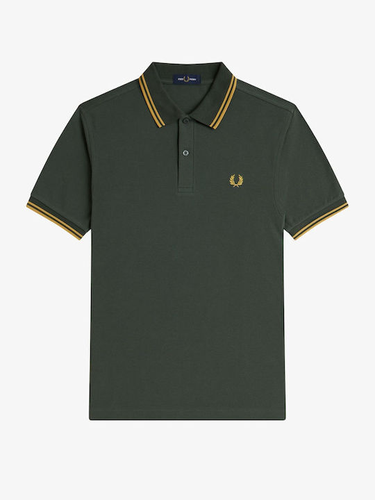 Polo Herrenbluse Kurzarm Grüne