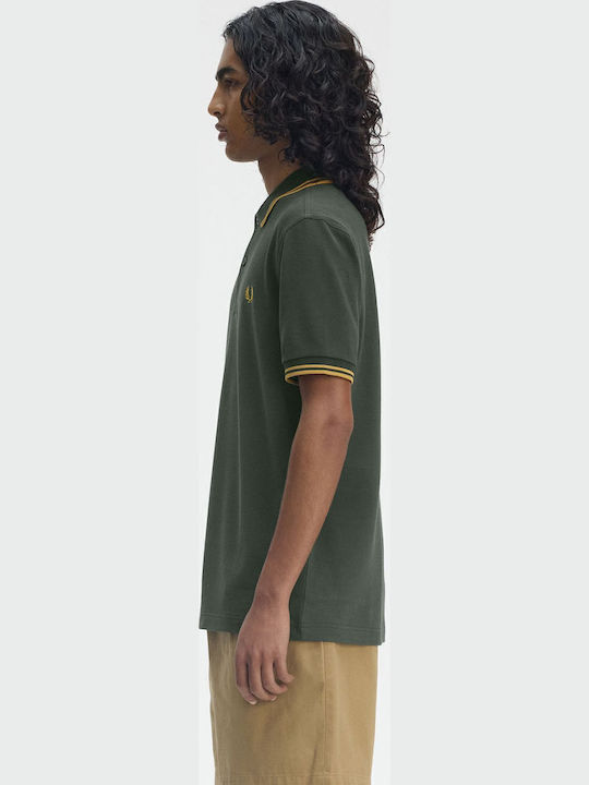 Polo Herrenbluse Kurzarm Grüne