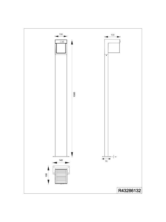 Trio Lighting Κολωνάκι 100x15.5x14cm Trio Lighting Κολωνάκι 100x15.5x14cm