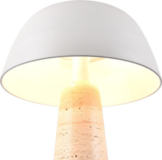 Trio Lighting Tischlampe mit Gray Schirm und Basis