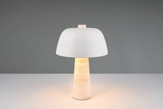 Trio Lighting Tischlampe mit Gray Schirm und Basis
