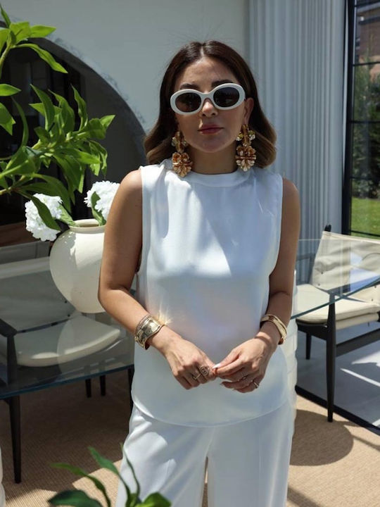 Women's White Set with Pants