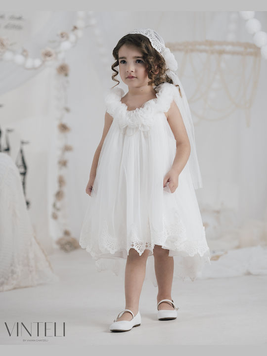 Vinte li Ecru Rochie de Botez