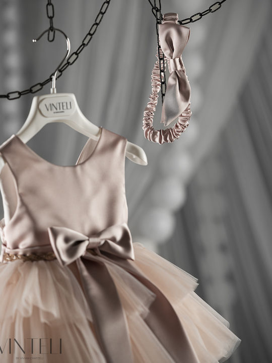 Vinte li Pink Baptism Dress