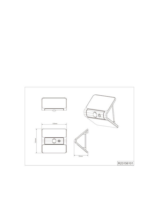 Trio Lighting Επιτοίχιο Εξωτερικό Φωτιστικό Μαύρο