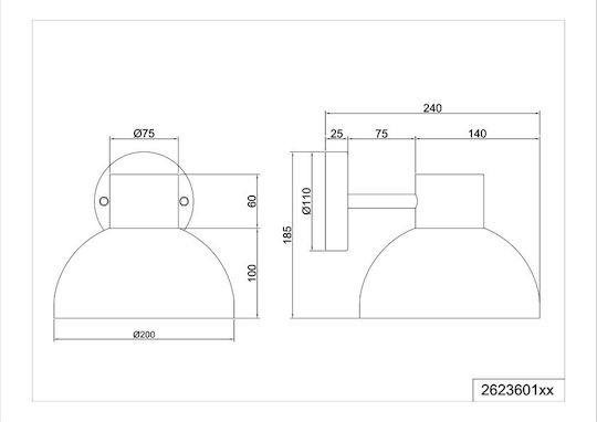 Trio Lighting Стенно Външно Осветително Тяло