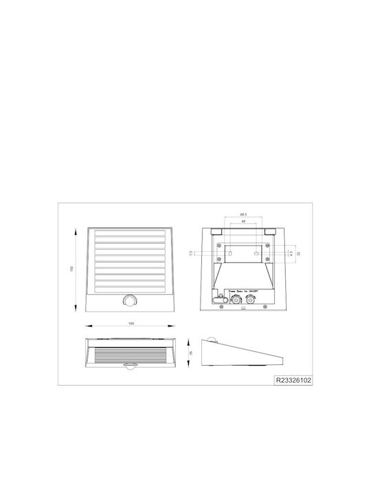 Trio Lighting Επιτοίχιο Εξωτερικό Φωτιστικό