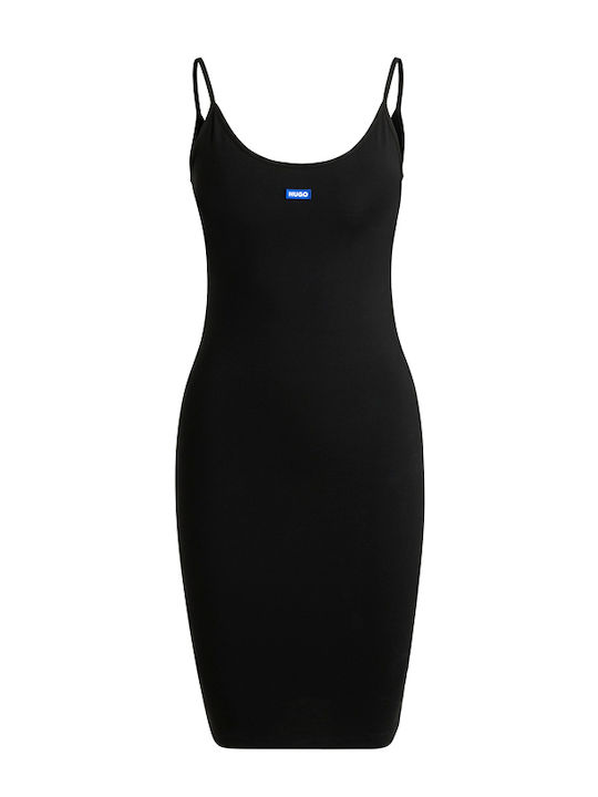 Narya_b_2 Καλοκαιρινό Midi Φόρεμα Black