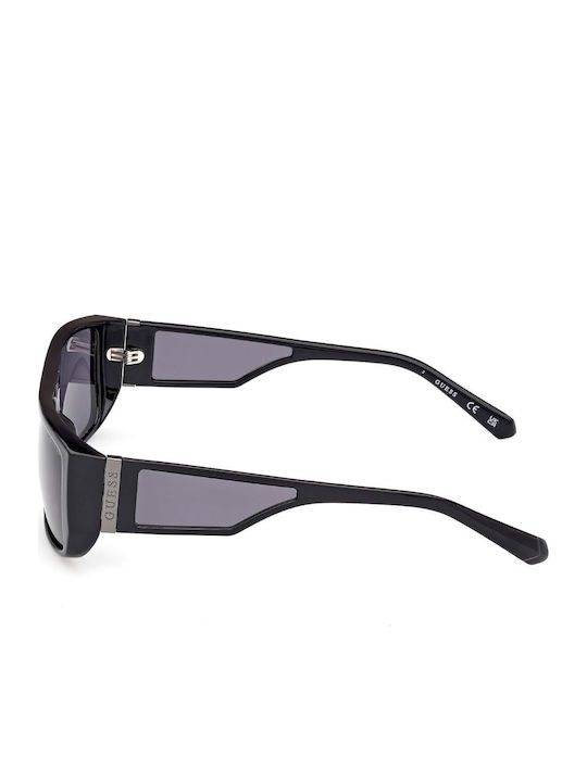 Guess Men's Sunglasses with Black Plastic Frame and Gray Lens GU00136 01A