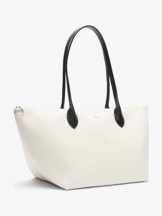 Γυναικεία Τσάντα Shopper Ώμου Λευκή