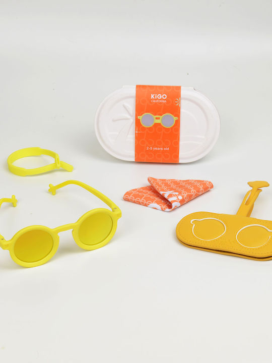 Kigo California Βρεφικά Γυαλιά Ηλίου με Polarized Φακό Κίτρινα για 0-2 Ετών