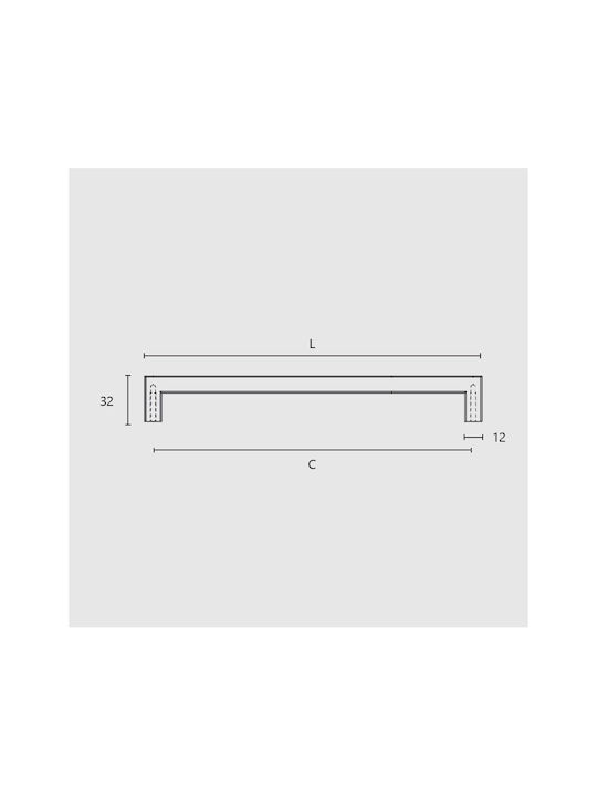 Zogometal Buton Mobilier din Metal în Culoare Argintiu 96mm 567 1buc