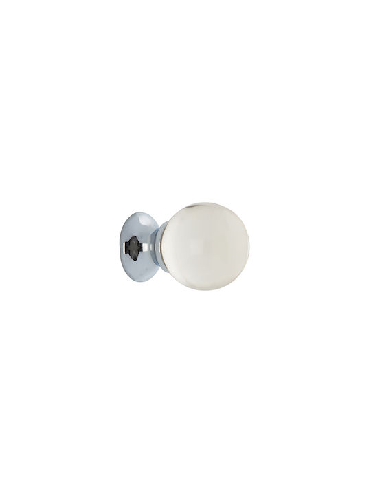 Zogometal Knopf Möbelgriff aus Metallisch Pink/Chrome Ø30mm 723 1Stück