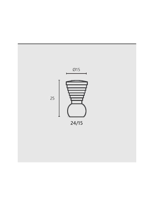 Zogometal Buton Mobilier din Metal Oro Matt Φ15mm 232 1buc