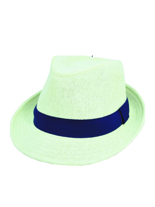 Kids' Hat Fedora Fabric Beige