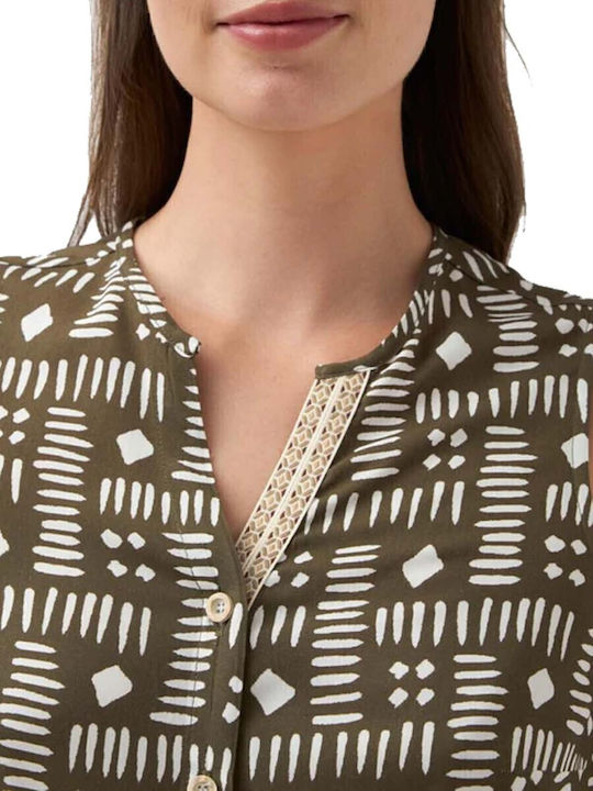 Women's Sleeveless Shirt Olive