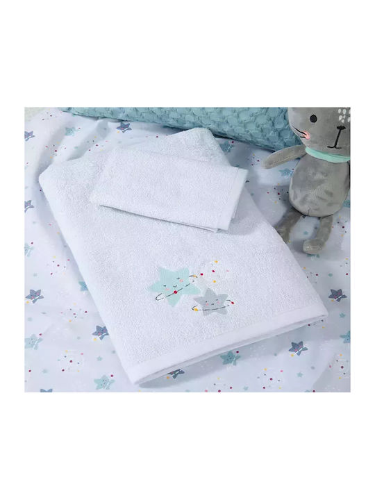 Nef-Nef Homeware Σετ Βρεφικές Πετσέτες 2τμχ Explore The Universe L.blue Βάρους 420gr/m² Nef-Nef Homeware Σετ Βρεφικές Πετσέτες 2τμχ Explore The Universe L.blue Βάρους 420gr/m²