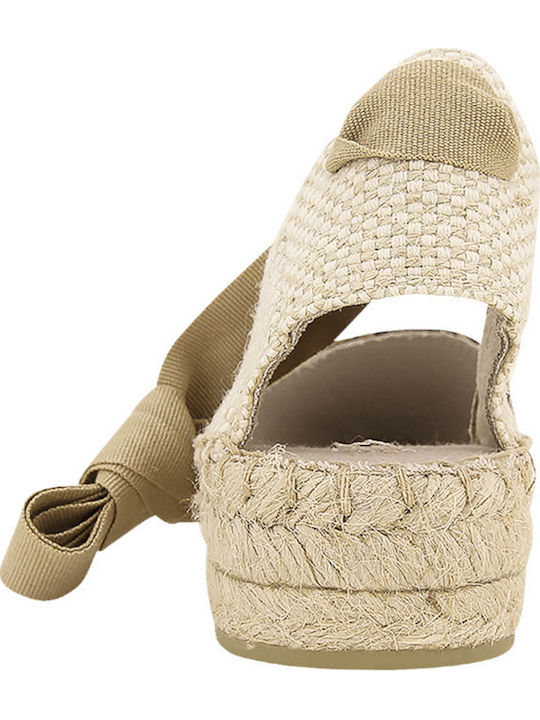 Platforme Dama În Tip Espadrile Maro
