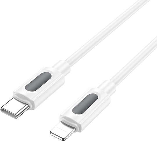 Borofone USB-C to Lightning Cable 27W Λευκό 1m (2411)