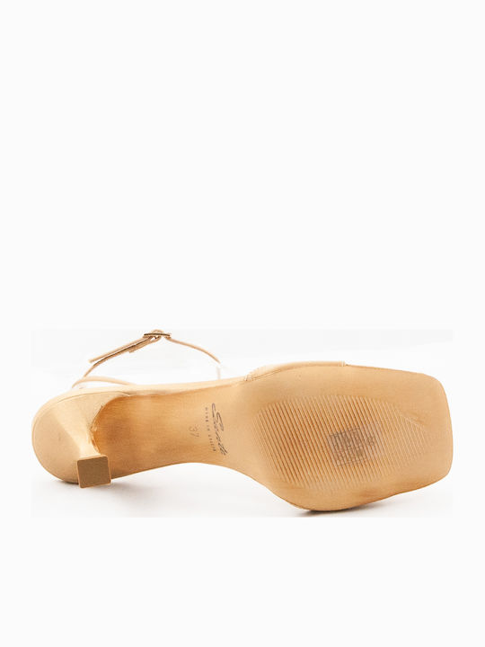 Fabric Sandals Beige