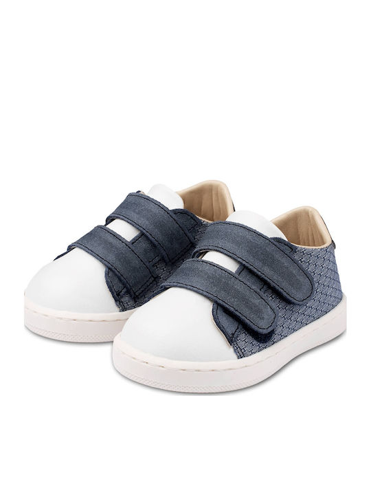 Babywalker Βαπτιστικά Δερμάτινα Sneakers Μπλε