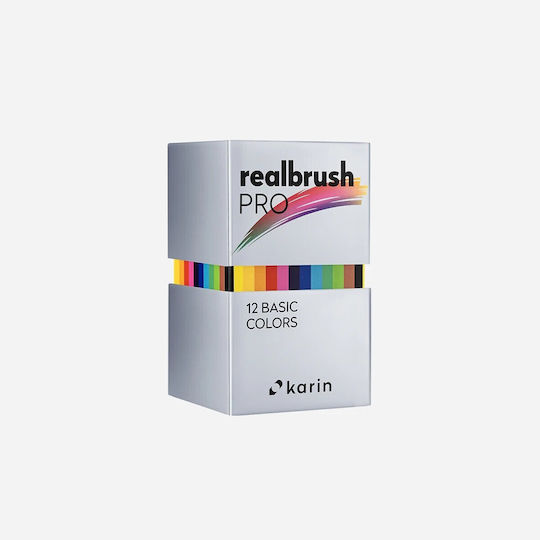Karin Realbrush Pro Σετ 11+1 Μαρκαδόρων Νερού Basic Colors
