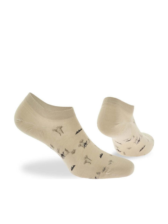 Walk Sahara Design Bărbați Șosete Beige 1Pachet