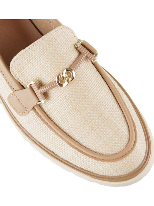 Damen Loafers in Beige Farbe