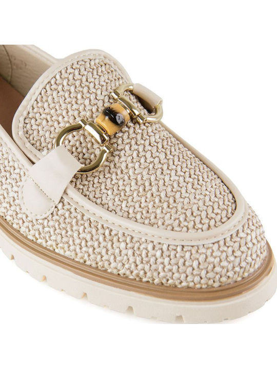 Γυναικεία Loafers σε Μπεζ Χρώμα