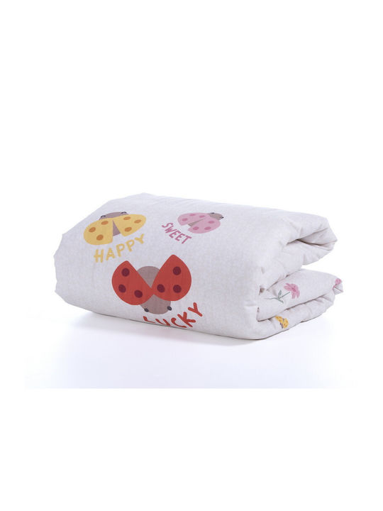 Nef-Nef Homeware Lady Bug Бебешка кувертюра Памук Ecru 110x140см Nef-Nef Homeware Lady Bug Бебешка кувертюра Памук Ecru 110x140см