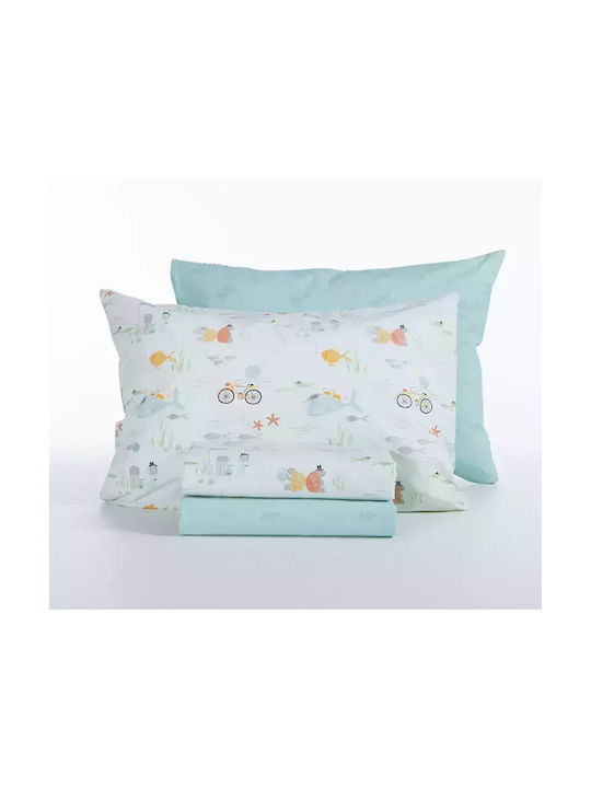 Nef-Nef Homeware Set Single Pacific Verde 170x260cm