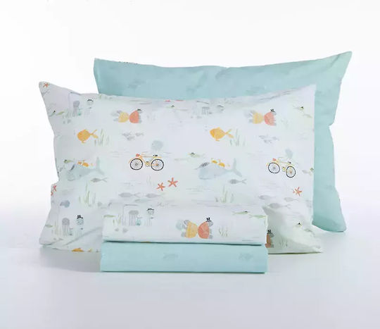 Nef-Nef Homeware Single Set Pacific Green 170x260cm Nef-Nef Homeware Single Set Pacific Green 170x260cm