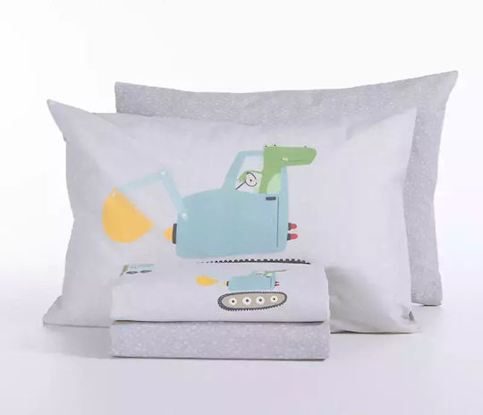 Nef-Nef Homeware Σετ Μονά Fun At Work Γκρι 170x260cm Nef-Nef Homeware Σετ Μονά Fun At Work Γκρι 170x260cm