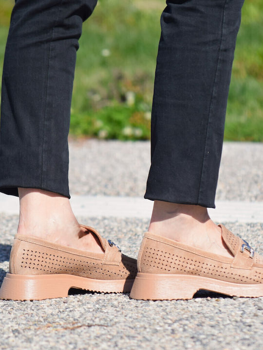 Γυναικεία Loafers σε Καφέ Χρώμα