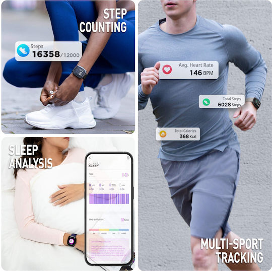 Reflex Active RA50-2223-SET 39mm Smartwatch (Μαύρο)